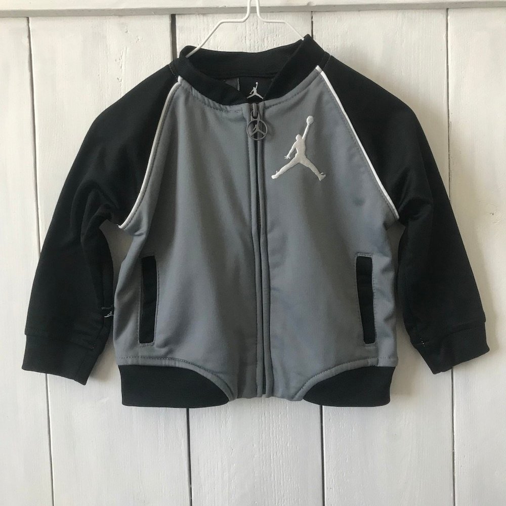 Vintage Baby AIR JORDAN Zip Up, Michael Jordan Jacket, Baby Basketball, 12 m